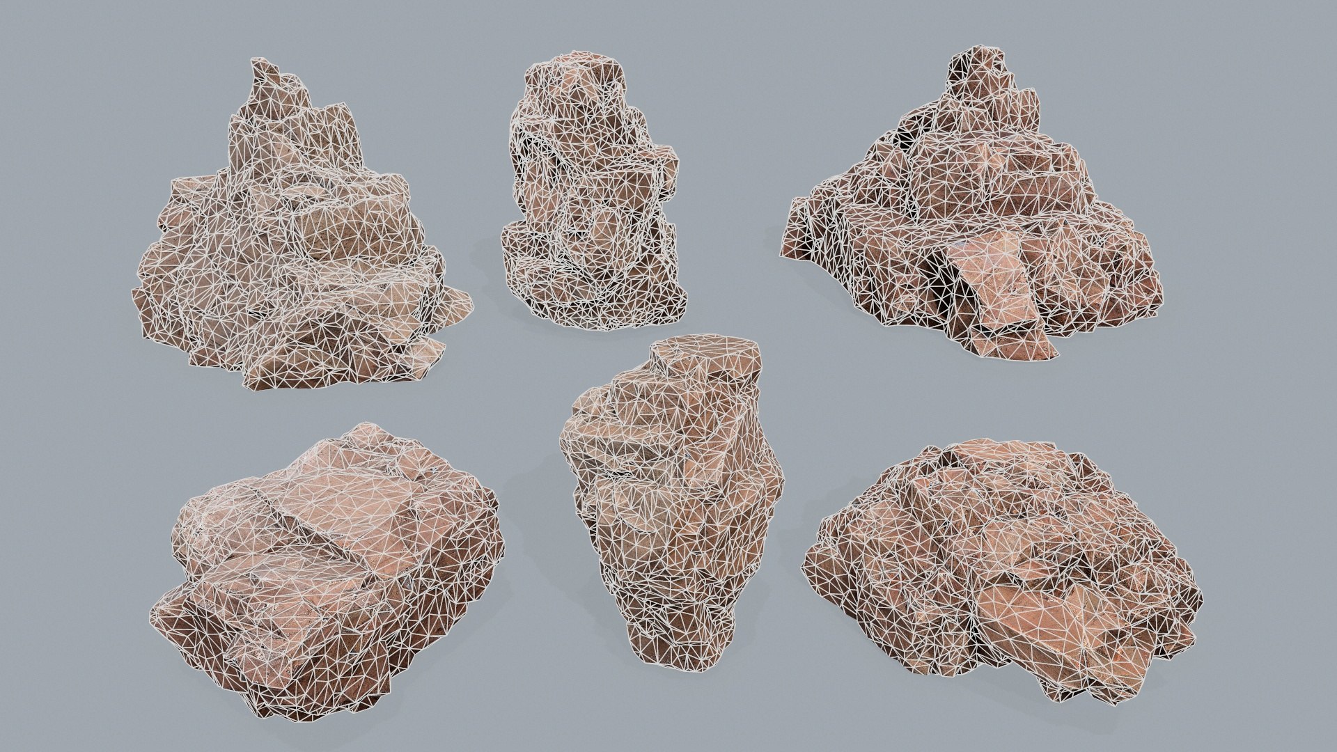 3D Desert Rocks Model - TurboSquid 2193179