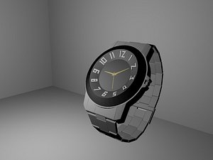 3d model wrist watch