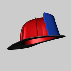 c4d fireman helmet