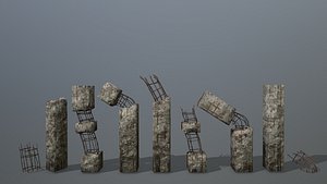 3D iron old