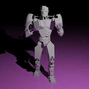 3D model REAL STEEL ROBOT FIGHTER IK RIGGED