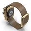 Apple Watch金42毫米软棕色皮革2 3D模型