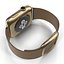 Apple Watch金42毫米软棕色皮革2 3D模型