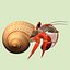 3d model hermit crab