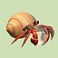 3d model hermit crab