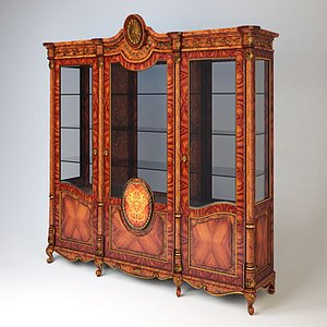 Pistolesi mobili Tresor - 3 doors glass Cabinet