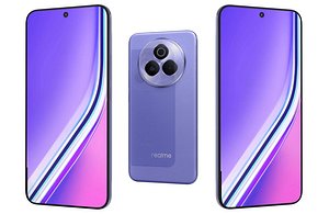 Realme P3 Pro Galaxy Purple Low Poly
