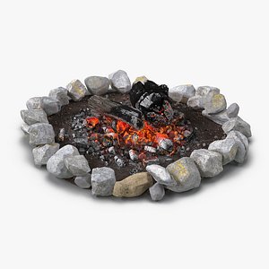 campfire pit 3d model