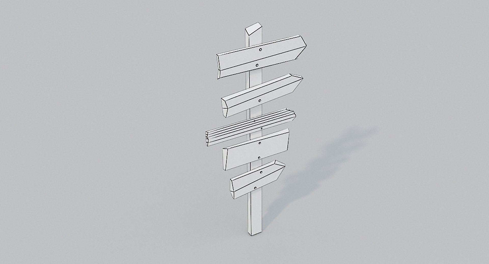 3D Colored Signpost - TurboSquid 1739952