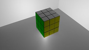3D cube rube model