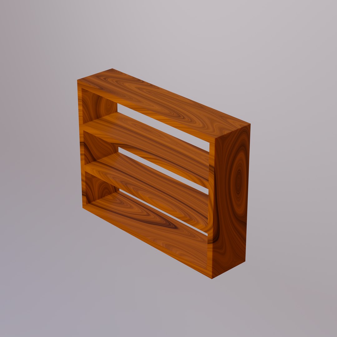 Simple Bookcase model - TurboSquid 2131831