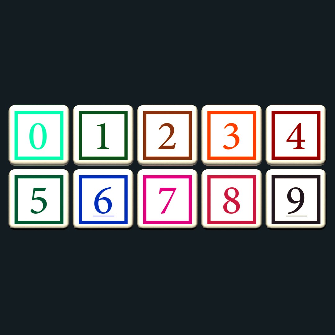 3D Alphabet Numbers Model TurboSquid 1517232