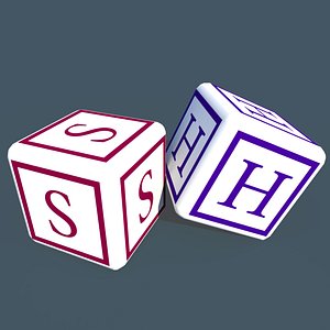 3D alphabet numbers model