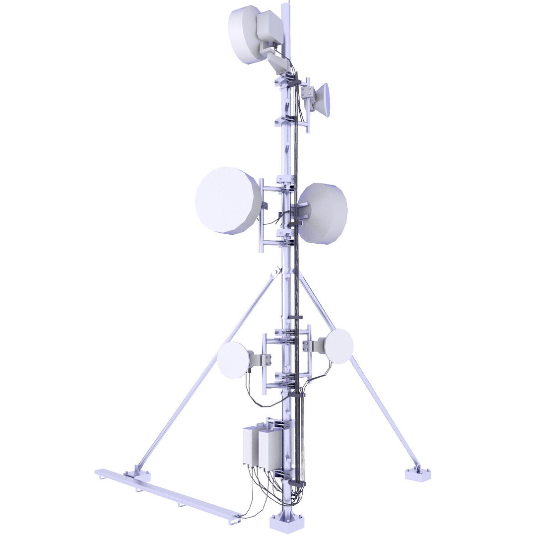 3D GSM Cell Tower Game 29 Model - TurboSquid 2096441
