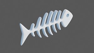 fish skull 3D