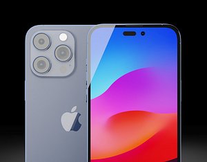 3D Apple iPhone 15 Pro Max concept New Notch Design
