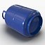 Gas Cylinder Blue 3D Model