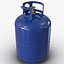 Gas Cylinder Blue 3D Model