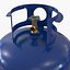 Gas Cylinder Blue 3D Model