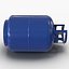 Gas Cylinder Blue 3D Model