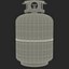 Gas Cylinder Blue 3D Model