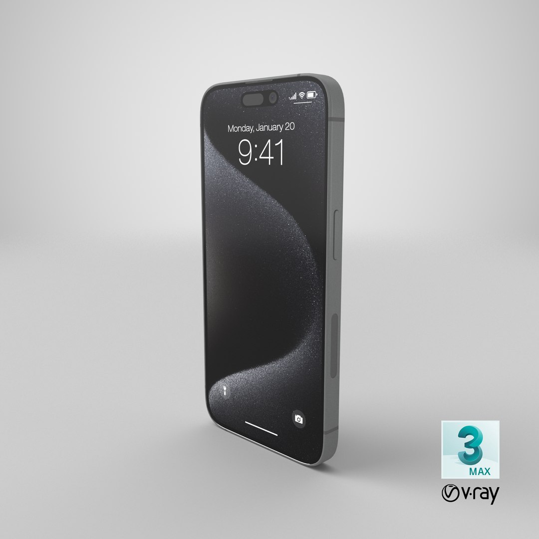 3D Apple IPhone 15 Pro Black Titanium model https://p.turbosquid.com/ts-thumb/h2/xR4dop/IQ/stemcell_max_vray_render/png/1703791516/1920x1080/fit_q87/88d1d6a44c28397ee991e6a66c4ec320307297b3/stemcell_max_vray_render.jpg