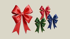 3D Gift Ribbon Bow
