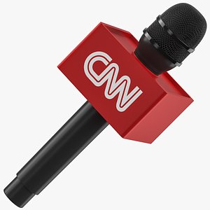CNN Reporter Microphone 3D model