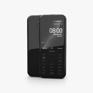3D model Nokia 8000 4G Onyx Black