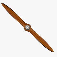 Antique aircraft wooden propeller