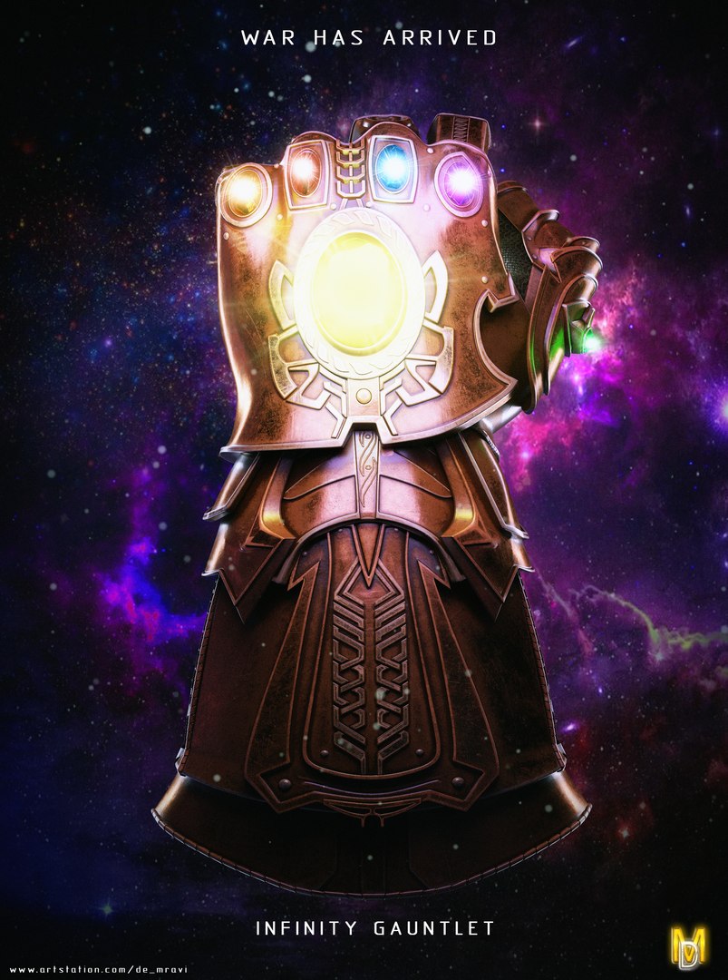 3d Infinity Gauntlet Marvel - Turbosquid 1284511