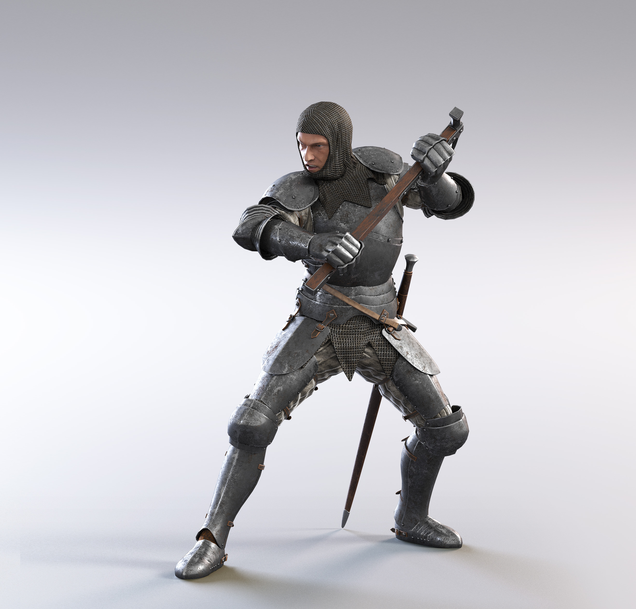 3d Fullplate Knight Model Turbosquid 1150676