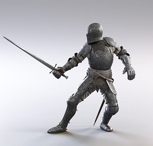 3D fullplate knight model