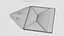 3D envelope paper mail model