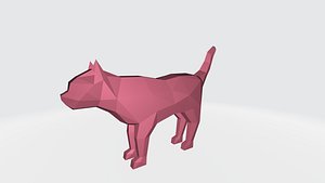3D CAT low poly model