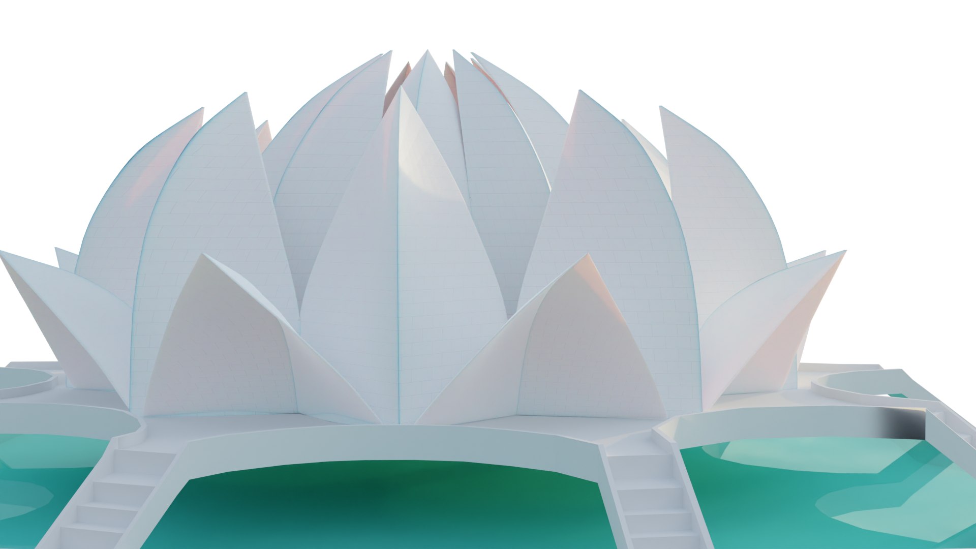 3D Lotus Temple Delhi 3D Model TurboSquid 2148204
