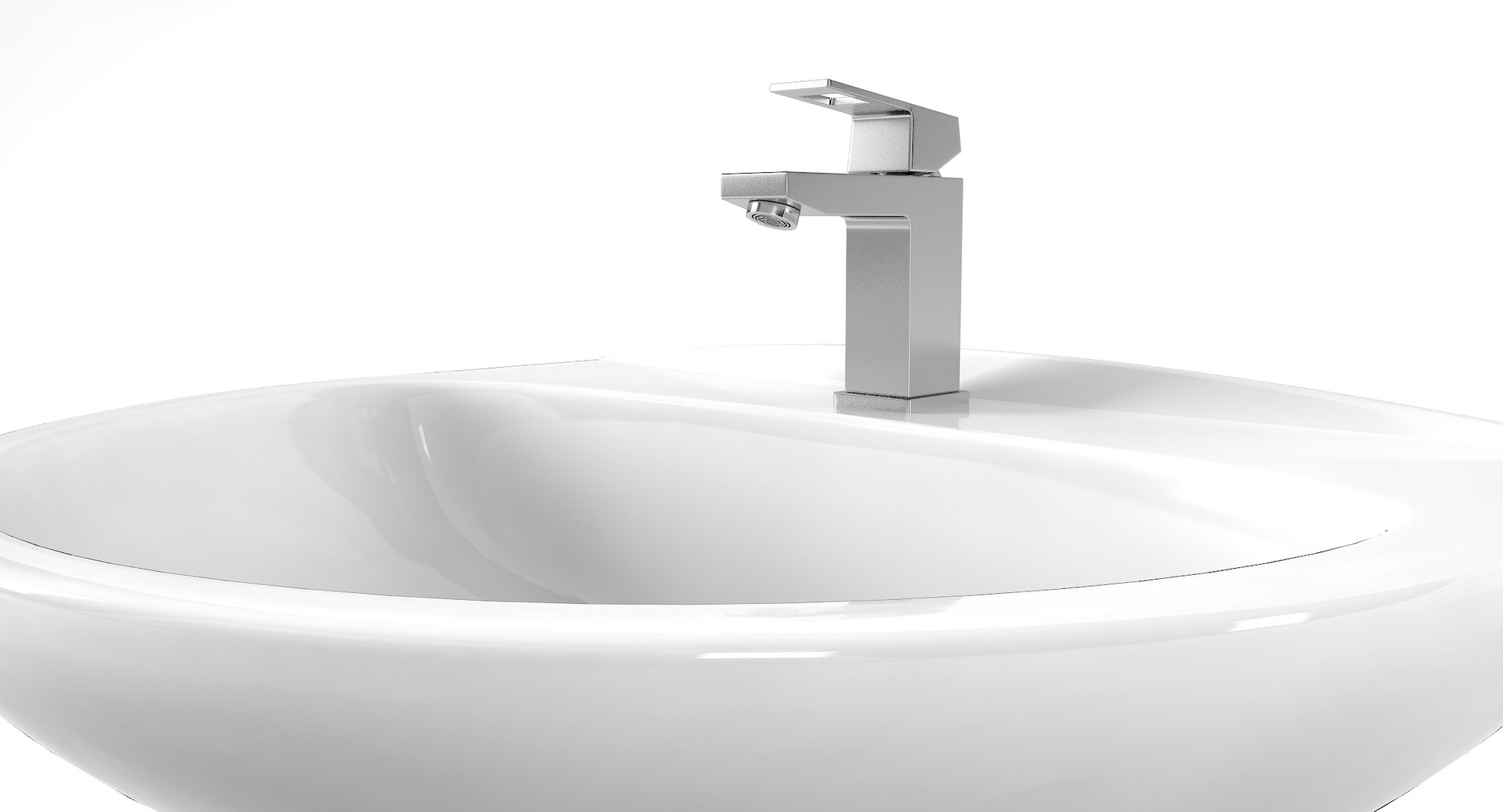 Mezclador Monomando Fregadero Grifo Lavabo Roca Modelo Victoria 3D