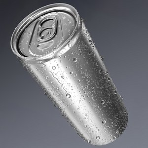 250ml Drink Can with Droplets - Soda Can Energy Drink