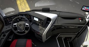 High Quality Bus Interior  Travego  3D model