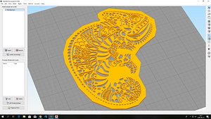 3D printable chamaeleon stencil