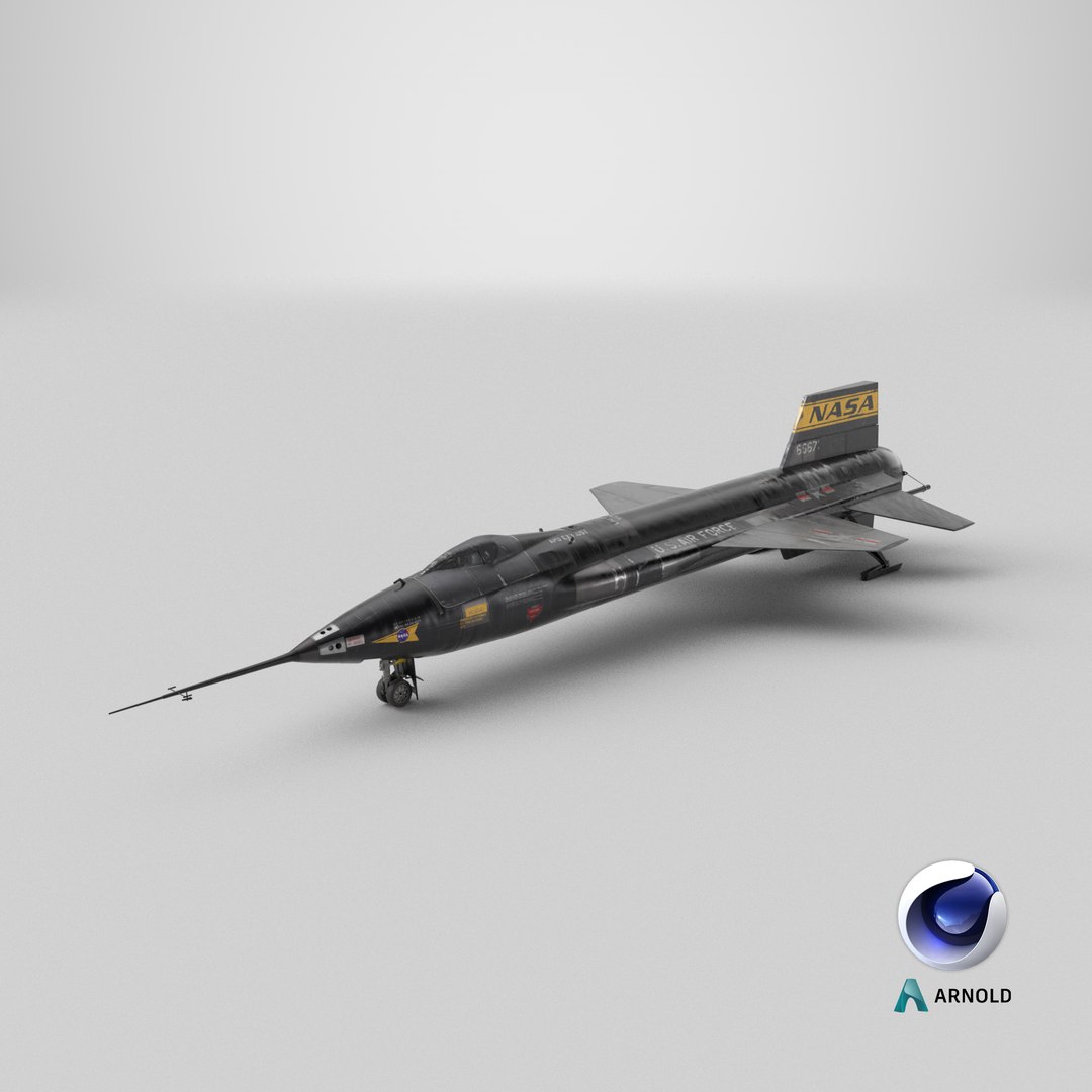 North American X-15 Rocket Aircraft Experimental model https://p.turbosquid.com/ts-thumb/h3/IAomXV/8M/stemcell_cinema_4d_arnold_render/png/1776693656/1920x1080/fit_q87/77dd9212bb108d4d0fc034bf675dbd29a37312cb/stemcell_cinema_4d_arnold_render.jpg