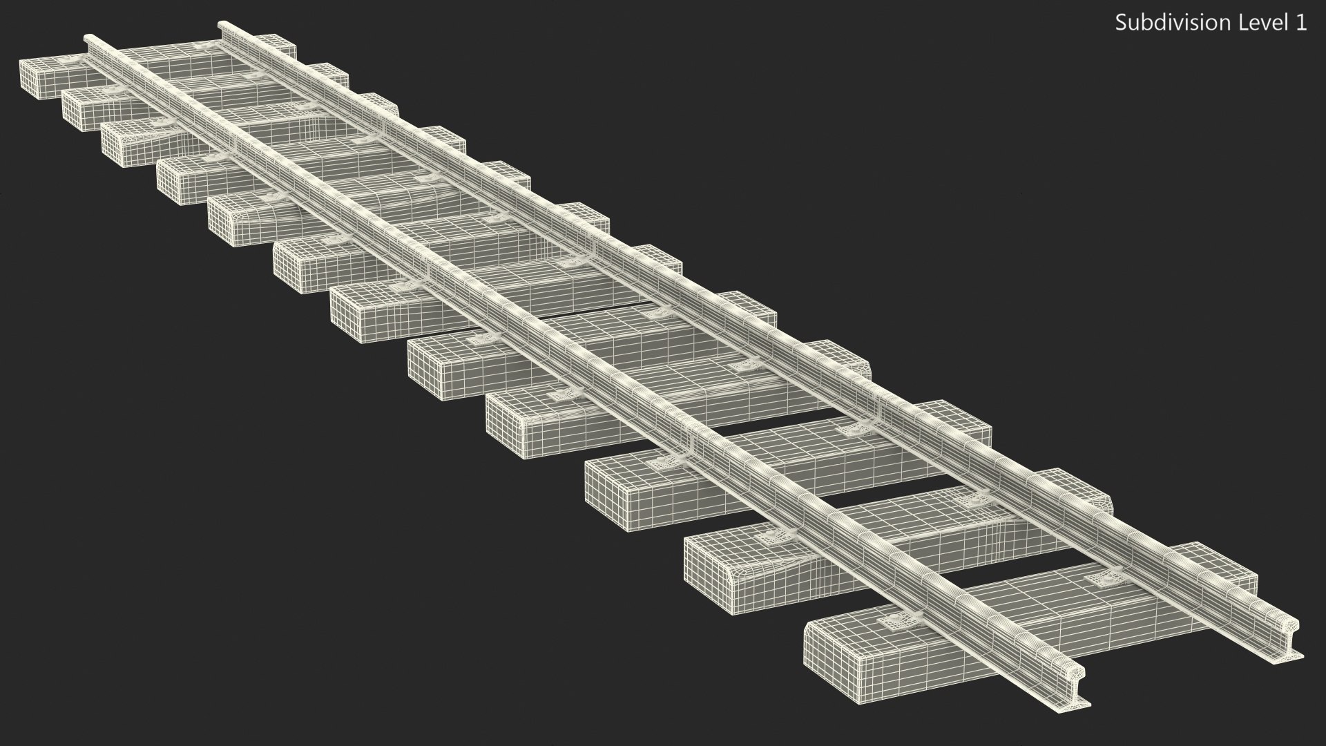 Mining railway section rails model - TurboSquid 1513474