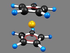 ferrocene 3D model