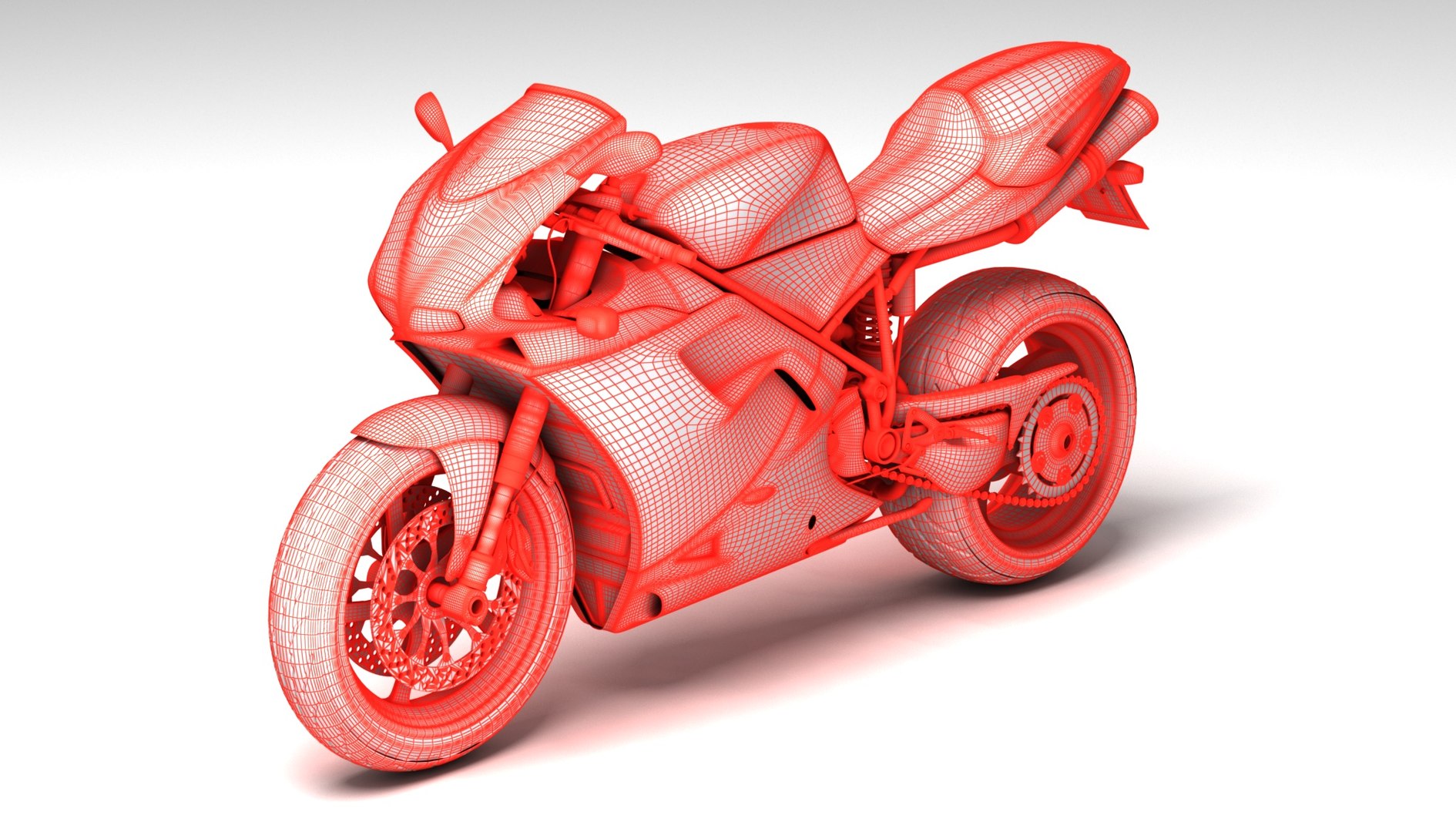 Ducati 748 Motos Desportivas 2004 3D model - Baixar Veículos no