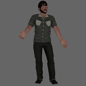 Rigged Male Character 30 3D model