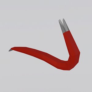 Crowbar Low Poly model