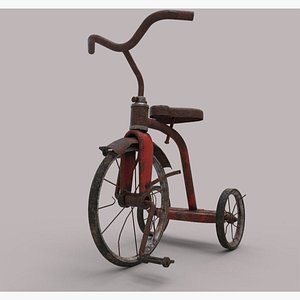 3D old tricycle