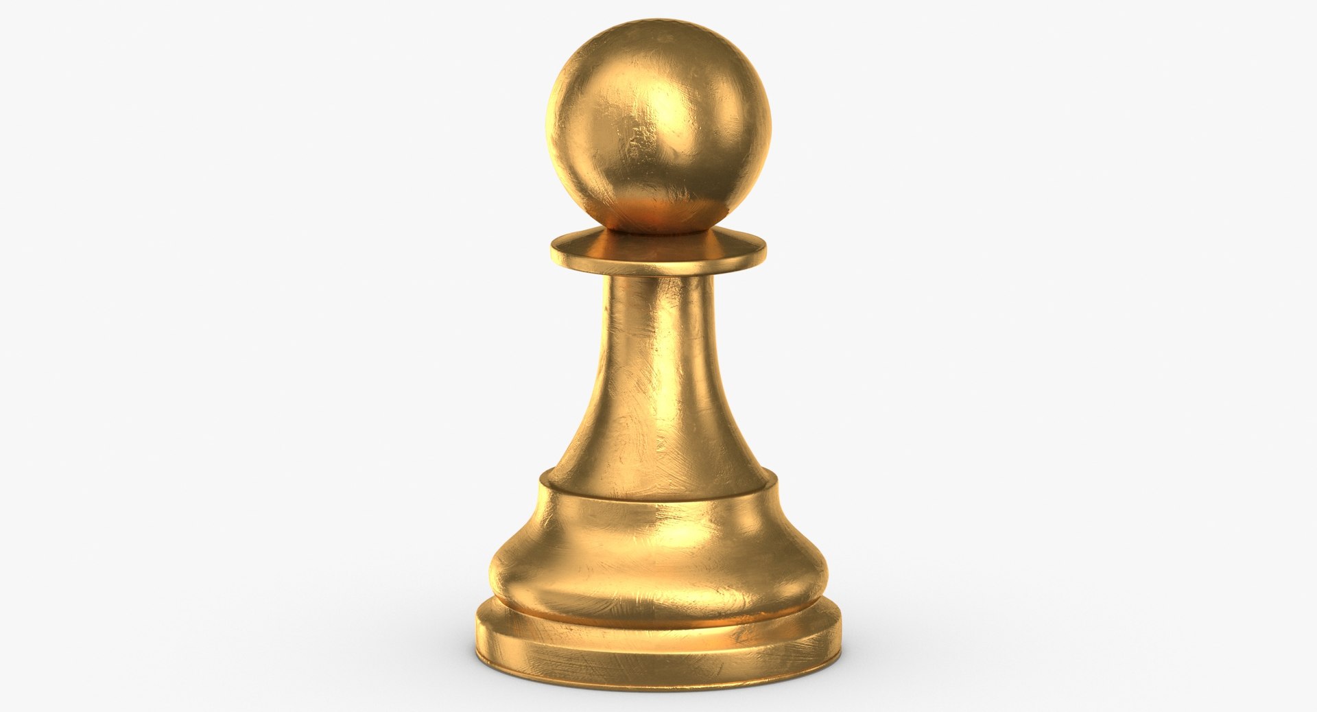 Pawn Chess Piece 24K Gold