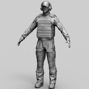 special force soldier 1 3D model