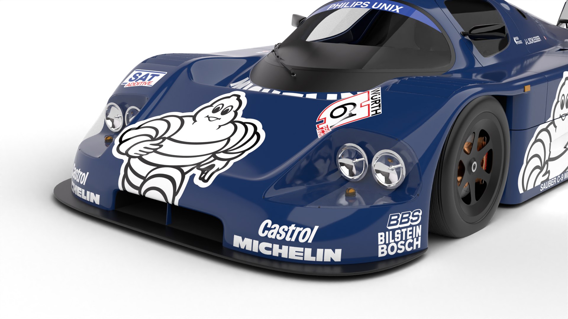 3D Mercedes Benz C9 1987 Sauber Racing 3d Model - TurboSquid 2413916